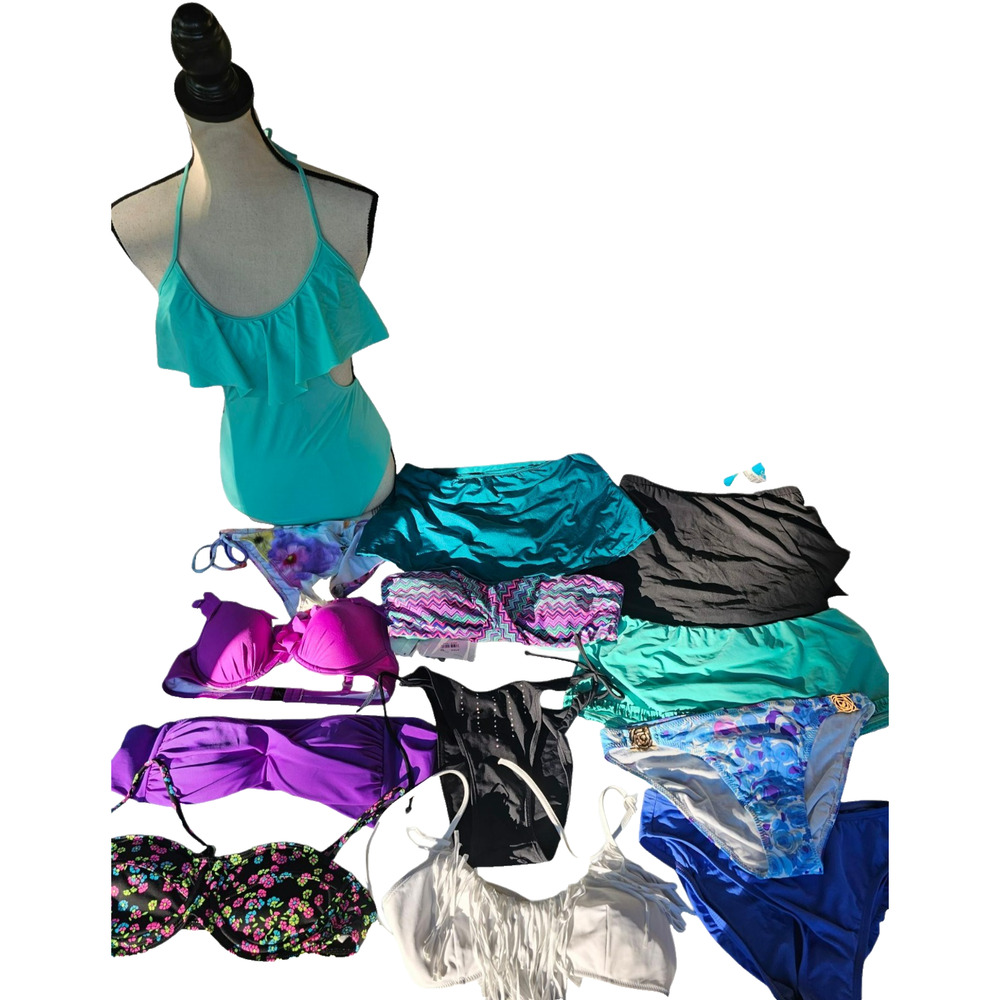 13 Pc Swimwear Swimsuit Bundle Mixed Size Brands Reseller Wholesale Manifested